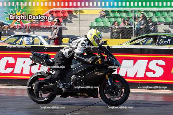 ANDRA Street Outlaws Drag Racing Quals Rnd 5 @ Calder Park 24 September 2014 (24222)  BIKE