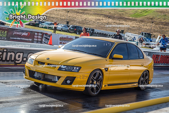 Fast Friday @ Calder Park Drag Racing Friday 15 February 2019 (112712)  BEN POLSON YELLOW HSV