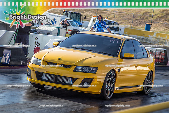 Fast Friday @ Calder Park Drag Racing Friday 15 February 2019 (112709)   BEN POLSON YELLOW HSV