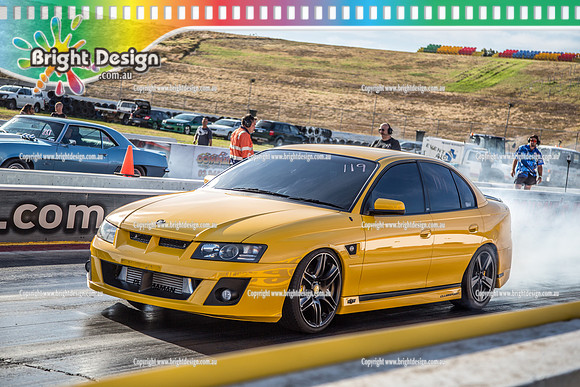 Fast Friday @ Calder Park Drag Racing Friday 15 February 2019 (112708)  BEN POLSON YELLOW HSV
