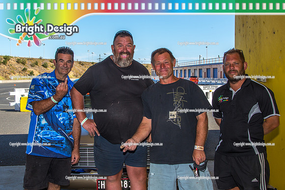 Fast Friday @ Calder Park Drag Racing Friday 1 February 2019 (111195)   WAYNNO FRANK MMW BOB DANNY