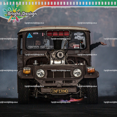 Summernats 32 Saturday 5 Jan 2019  BDMP7179   INFERNO BURNOUT square