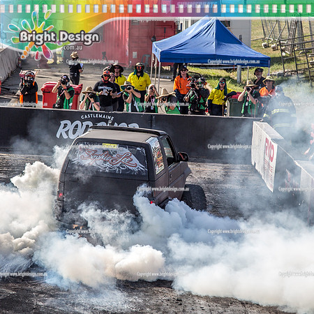 Summernats 32 Thursday 3 Jan 2019  BDMP1756  HAMMERTIME BURNOUT media square