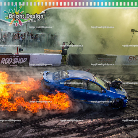Summernats 32 Thursday 3 Jan 2019  BDMP1512  WIDEOPEN FIRE BURNOUT square