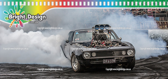 Summernats 32 Saturday 5 Jan 2019  BDMP8225  DRAGON BURNOUT
