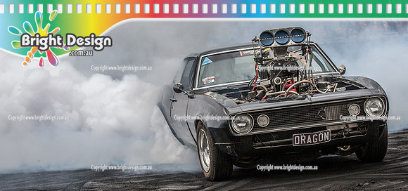 Summernats 32 Saturday 5 Jan 2019  BDMP8224  DRAGON BURNOUT