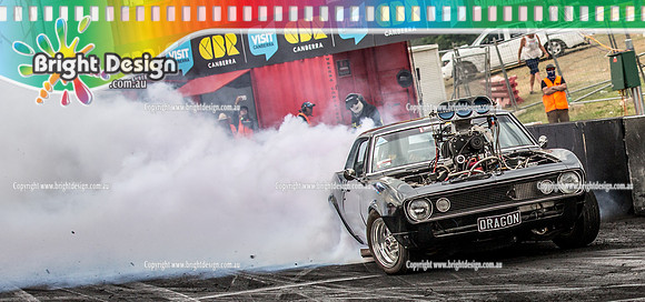 Summernats 32 Saturday 5 Jan 2019  BDMP8213  DRAGON BURNOUT