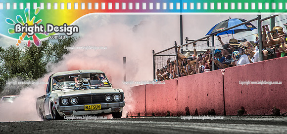 Summernats 32 Friday 4 Jan 2019  BDMP2914  RATSUN Burnout Skid Row Lunatic Lane
