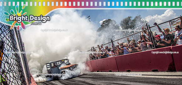 Summernats 32 Friday 4 Jan 2019  BDMP2819 FARMHACK Burnout Skid Row Lunatic Lane