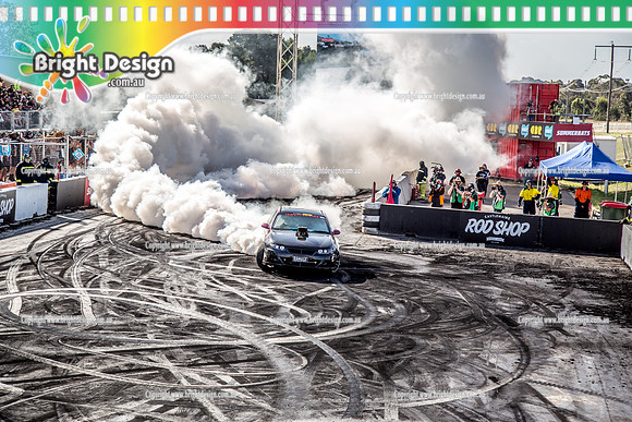Summernats 32 Thursday 3 Jan 2019  BDMP1865  DAMAGE BURNOUT