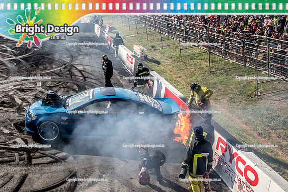 Summernats 32 Thursday 3 Jan 2019  BDMP1851   CFA IH8FDS FIRE BURNOUT