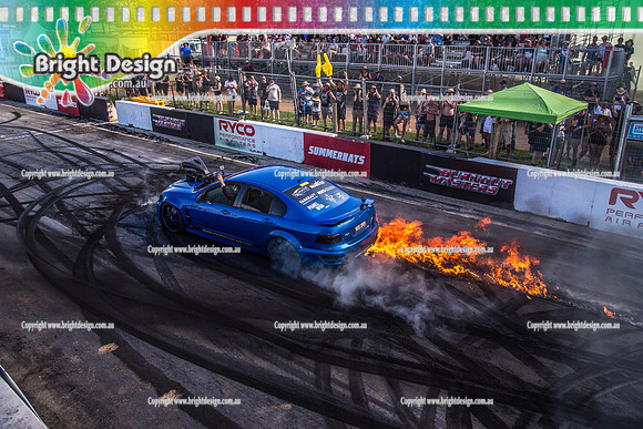 Summernats 32 Thursday 3 Jan 2019  BDMP1544  WIDEOPEN FIRE BURNOUT