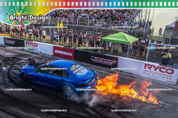 Summernats 32 Thursday 3 Jan 2019  BDMP1543  WIDEOPEN FIRE BURNOUT