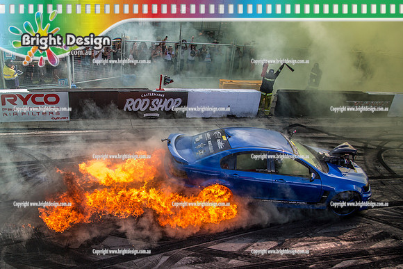 Summernats 32 Thursday 3 Jan 2019  BDMP1511  WIDEOPEN FIRE BURNOUT published