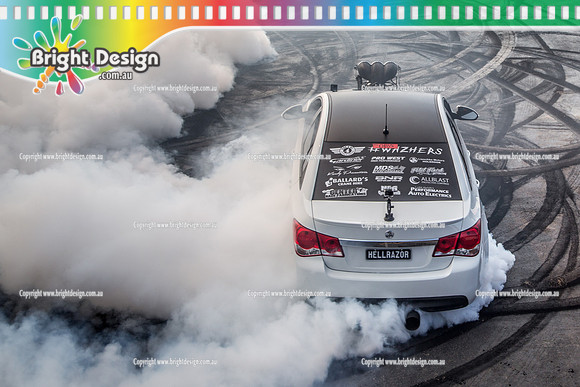 Summernats 32 Thursday 3 Jan 2019  BDMP1462  HELLRAZOR BURNOUT