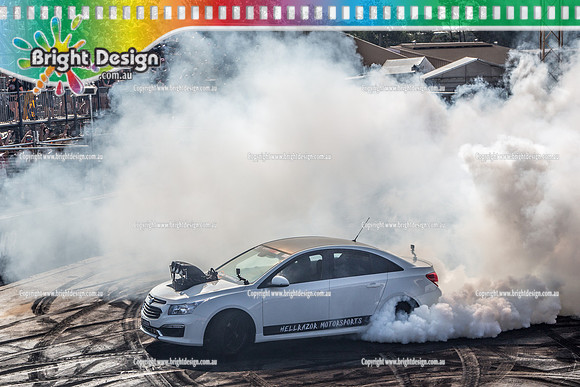Summernats 32 Thursday 3 Jan 2019  BDMP1452  HELLRAZOR BURNOUT