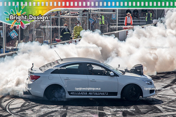 Summernats 32 Thursday 3 Jan 2019  BDMP1446  HELLRAZOR BURNOUT