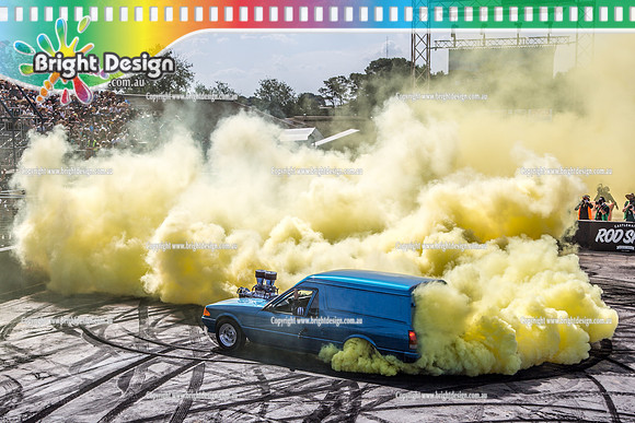 Summernats 32 Thursday 3 Jan 2019  BDMP1357  GAMBLE BURNOUT
