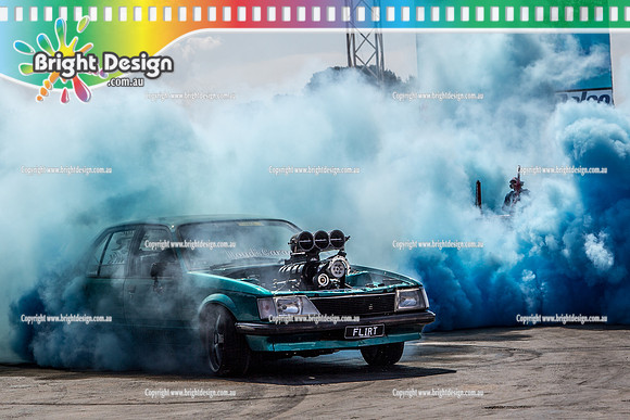 Summernats 32 Thursday 3 Jan 2019  BDMP1123  FLIRT BURNOUT