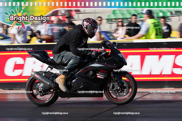 ANDRA Street Outlaws Drag Racing Quals Rnd 5 @ Calder Park 24 September 2014 (24849)  BIKE