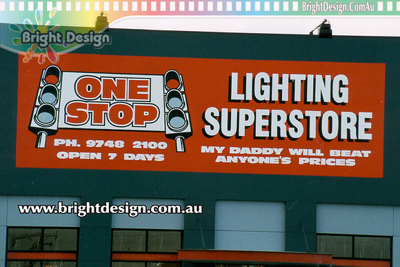 L300 Corporate log graphic Design by Bright Design for one Stop Lighting superstore