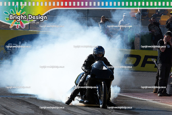 ANDRA Street Outlaws Drag Racing Quals Rnd 5 @ Calder Park 24 September 2014 (24869)  BIKE