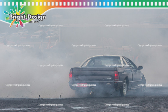 Motorfest @ Lardner Park  March 2015 SUNDAY  (18014)  SATAN8 BURNOUT