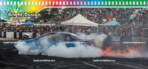Summernats 29 SATURDAY 8 Jan 16  BDMP6006  YBOTHR FIRE BURNOUT