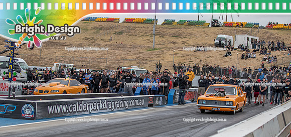 Street Outlaws NPK No Prep Kings vs Australia @ Calder D2 19 March 2023 (148358) LUTZ 2501 BADD71 BRUNO MATIJASEVIC