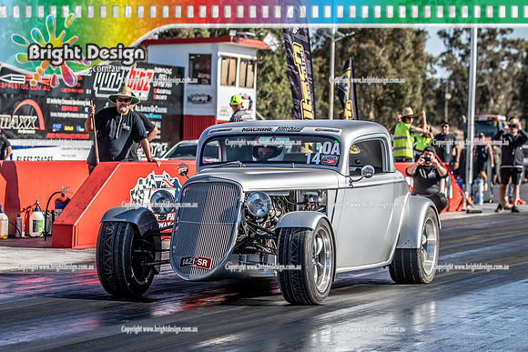 Street Machine Drag Challenge Weekend 3 SMDCW3 March 2022  BDMP3497  1421SR JIM SAKELLARIDIS PETER HARA