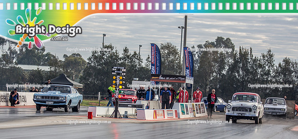 Nostalgia Tri-series RND 2 @ Swan Hill Dragway Sat 18 May 2019   (9025)  1445 RBW048 BILLY PAPAS   6925 KMA350 KEVIN O'NIELL