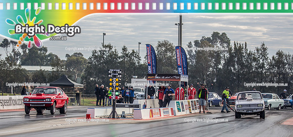 Nostalgia Tri-series RND 2 @ Swan Hill Dragway Sat 18 May 2019   (9037)  4501 CHRIS NAUGHTON   1131 AWHAT  MAX BROUGGY
