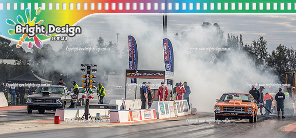 Nostalgia Tri-series RND 2 @ Swan Hill Dragway Sat 18 May 2019   (9101)  6997 LUKE PRESTON  3481 REBLHQ MATT MURPHY