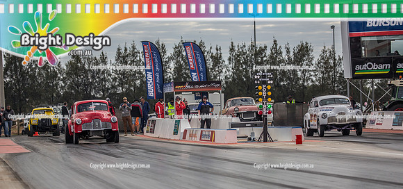 Nostalgia Tri-series RND 2 @ Swan Hill Dragway Sat 18 May 2019   (9357)  PULSATOR DEAN WALDING 222 SHE'S ACE MICHAEL PUNTIN