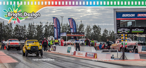 Nostalgia Tri-series RND 2 @ Swan Hill Dragway Sat 18 May 2019   (9373)   5887 ANGAS RON SMITH  7167 FBOMB JAMES EMING