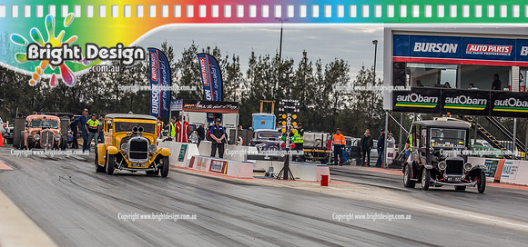Nostalgia Tri-series RND 2 @ Swan Hill Dragway Sat 18 May 2019   (9568)  4254 YELA28 IAN HICK  3384 MY022 NOEL INMAN