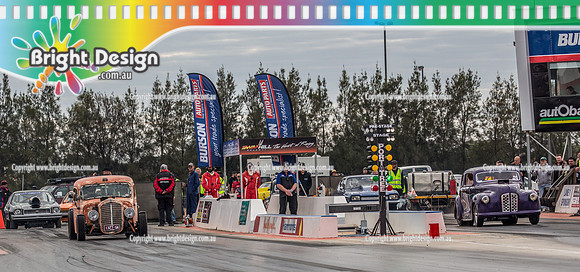 Nostalgia Tri-series RND 2 @ Swan Hill Dragway Sat 18 May 2019   (9575)  6755 1327SR GREG BOURKE  6676 GARRY PARSONS
