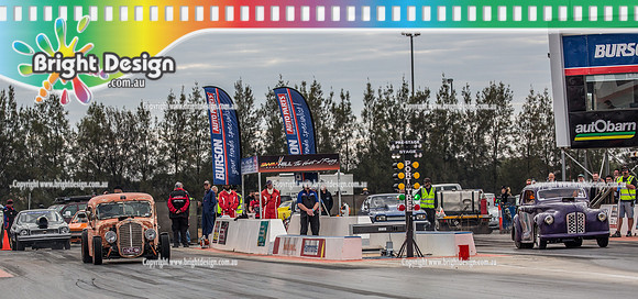 Nostalgia Tri-series RND 2 @ Swan Hill Dragway Sat 18 May 2019   (9577)  6755 1327SR GREG BOURKE  6676 GARRY PARSONS