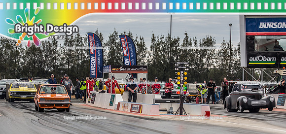 Nostalgia Tri-series RND 2 @ Swan Hill Dragway Sat 18 May 2019   (9623)  1102 DAVID TODD  3576 JULIAN CARAFA Gemini