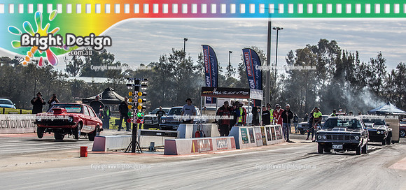Nostalgia Tri-series RND 2 @ Swan Hill Dragway Sat 18 May 2019   (10000)  5707 KEVIN FOSTER GRIFFITH 7144 SIK408 LUKE THRORNING