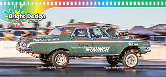 Nostalgia Tri-series RND 2 @ Swan Hill Dragway Sat 18 May 2019   (11133)  ROLLIN STAUNCH JESSE BOURKE  BVP131