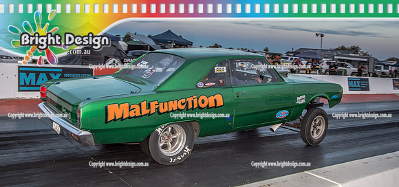 Nostalgia Tri-series RND 2 @ Swan Hill Dragway Sat 18 May 2019   (11393)   6468 MALFUNCTION  MAL PHILLIPS