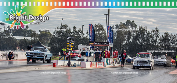 Nostalgia Tri-series RND 2 @ Swan Hill Dragway Sat 18 May 2019   (9023)  1445 RBW048 BILLY PAPAS   6925 KMA350 KEVIN O'NIELL