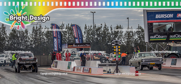 Nostalgia Tri-series RND 2 @ Swan Hill Dragway Sat 18 May 2019   (9412)  CONVICT RYAN O'HARA   HOT351 CASEY JOHNSON X-RATED