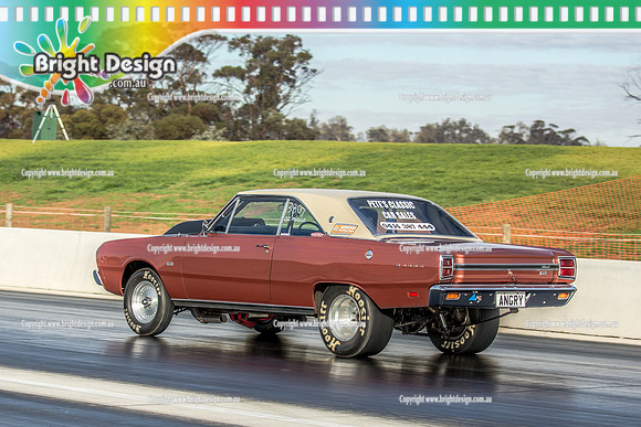 Nostalgia Tri-series RND 2 @ Swan Hill Dragway Sat 18 May 2019   (9010)  3807 ANGRY ROB BERGAMIN