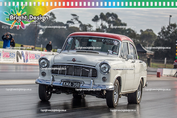 Nostalgia Tri-series RND 2 @ Swan Hill Dragway Sat 18 May 2019   (9032)   6925 KMA350 KEVIN O'NIELL
