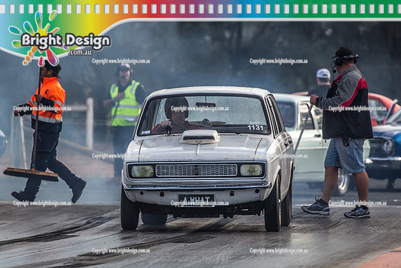 Nostalgia Tri-series RND 2 @ Swan Hill Dragway Sat 18 May 2019   (9033)  1131 AWHAT  MAX BROUGGY