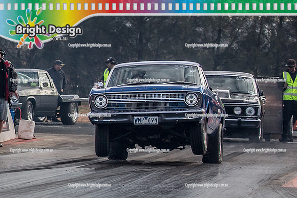 Nostalgia Tri-series RND 2 @ Swan Hill Dragway Sat 18 May 2019   (9068)-2  5549 WMP694 THOMAS ALABAKIS FORD UTE