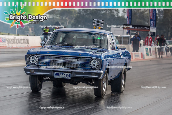 Nostalgia Tri-series RND 2 @ Swan Hill Dragway Sat 18 May 2019   (9072)   5549 WMP694 THOMAS ALABAKIS  FORD UTE