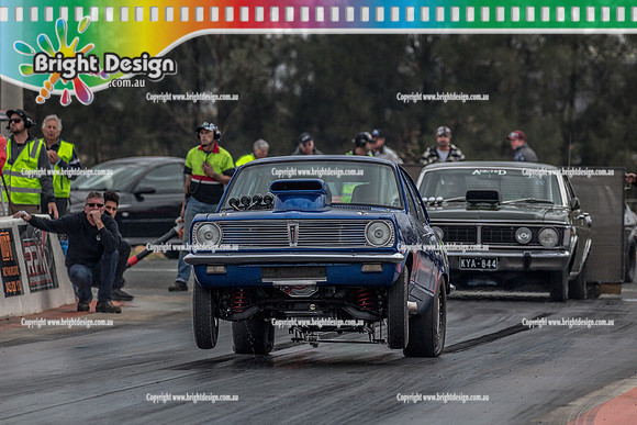 Nostalgia Tri-series RND 2 @ Swan Hill Dragway Sat 18 May 2019   (9127) 6844 KJP350 PETER HERITAGE HB